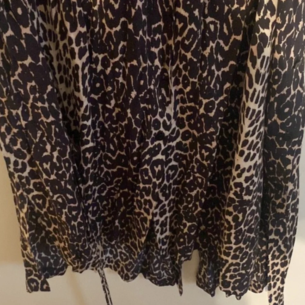 All saints leopard midi dress long sleeve - Picture 5 of 14